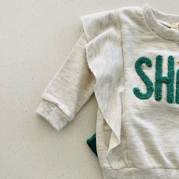 Jessic Simpson Baby Girls Outfit ‘Shine’ Sweatshirt and Pants Size 12 Months NWT - Picture 3 of 13